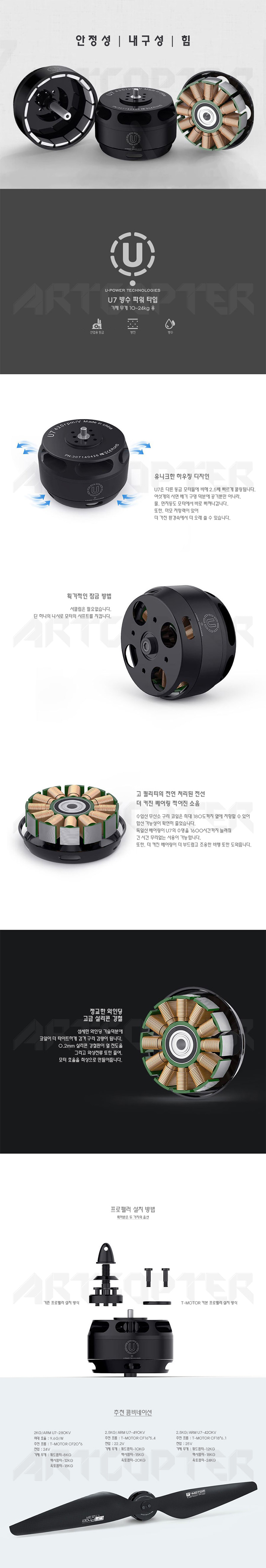�˾���ũ  [T-MOTOR] Ƽ���� U7 V2.0 420KV �귯������ ���� 1