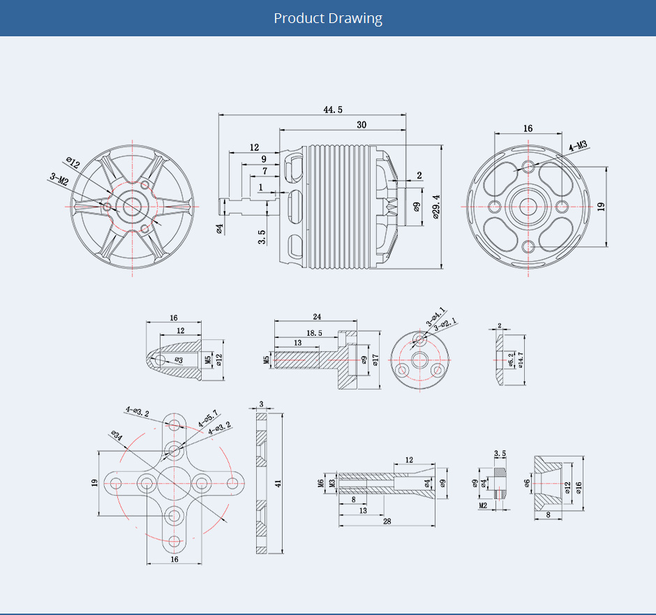 ¾Ë¾¾¹ðÅ© T-motor AS2312 1150KV ºê·¯½¬¸®½º ¸ðÅÍ 4