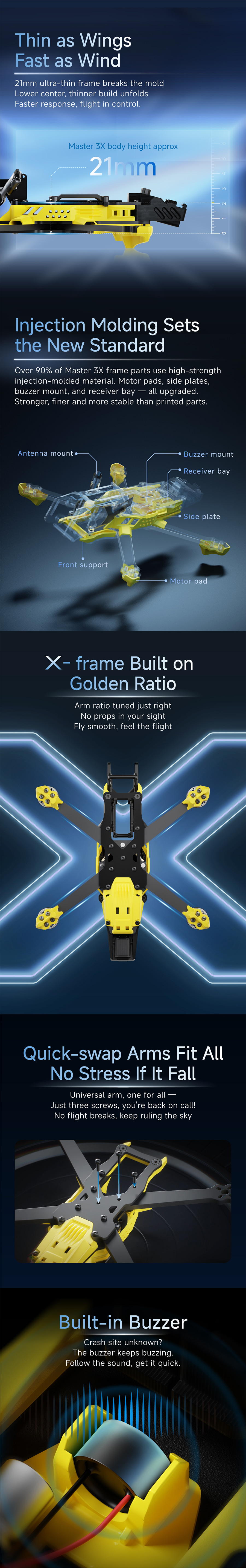 �˾���ũ  SpeedyBee Master3X ������ (O4 PRO, �˷�̴� ���) 2