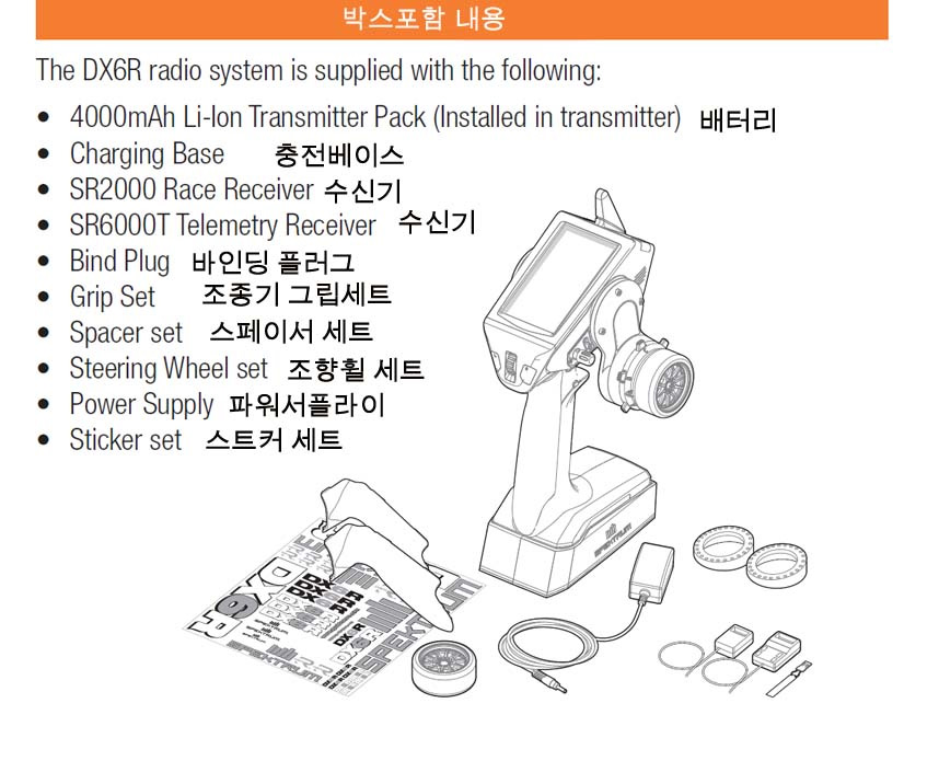 �˾���ũ SPM6410 [SPEKTRUM] DX6R 6ä�� ����� DSMR ������ ������ ��Ʈ (SR2000, SR6000T ���ű� ����) 3