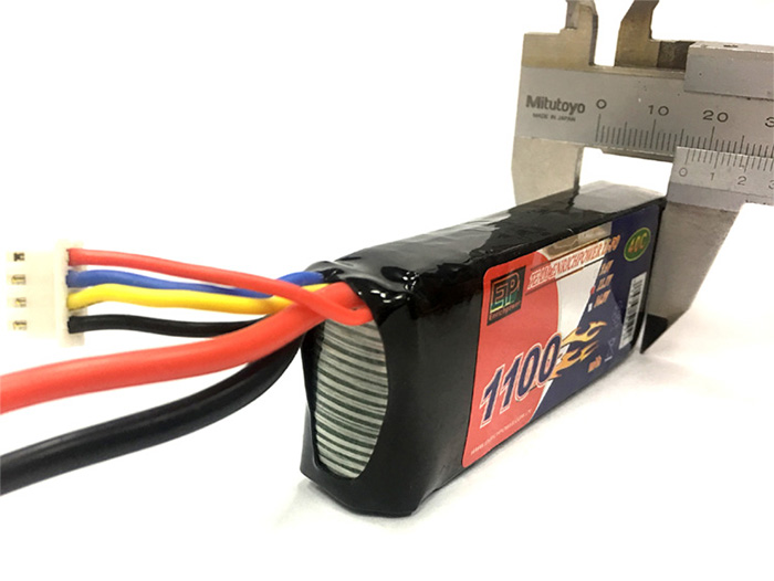 �˾���ũ 1100-3S-40C [EP POWER] 11.1V 1100mAh 40C ��Ƭ������ ���͸� - EC3�� 2