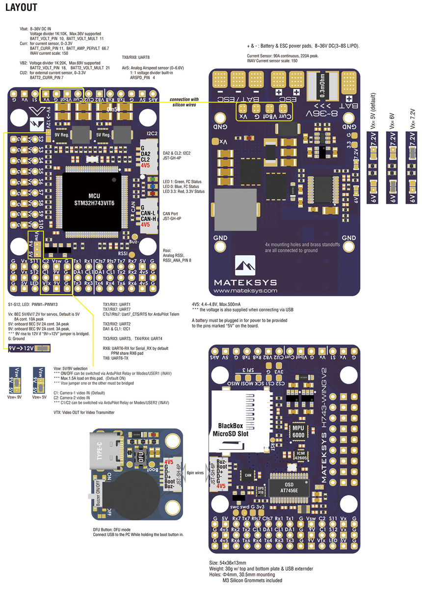 �˾���ũ  ���� H743-WING V3 �ö���Ʈ ��Ʈ�ѷ� 2