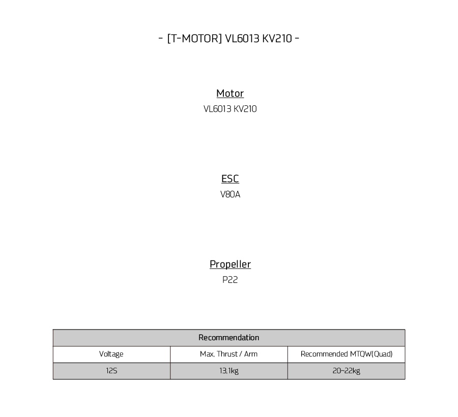 �˾���ũ  [T-MOTOR] VL6013 KV210 ���� (�����Ǹ�) 1