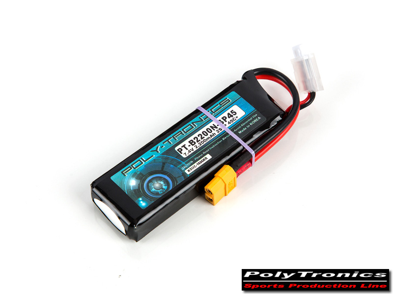 �˾���ũ PT-B2200_SP45_2S PT-B2200N-SP45 (7.4V, 2S1P, 45C+) ��Ƭ������ ���͸� - XT60 1