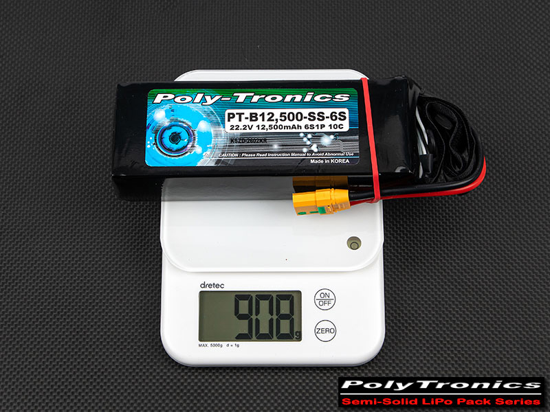 �˾���ũ PT-B12500_SS-6S [HYBRID] PT-B12500-SS-6S (22.2V/6S1P /XT90-S/Semi-Solid) �ݰ�ü ���͸� 6