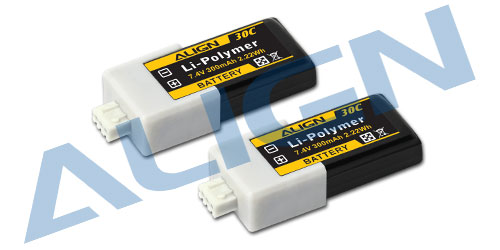 �˾���ũ HBP03001T [ALIGN] T-Rex150 2S1P 7.4V 300mAh 30C ��Ƭ������ ���͸� 2