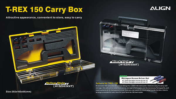 �˾���ũ H15Z003XAW [ALIGN] T-Rex150 Carry Box - Black 3