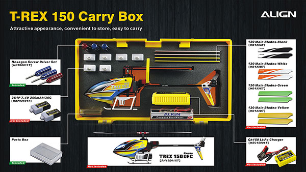 �˾���ũ H15Z003XAW [ALIGN] T-Rex150 Carry Box - Black 4