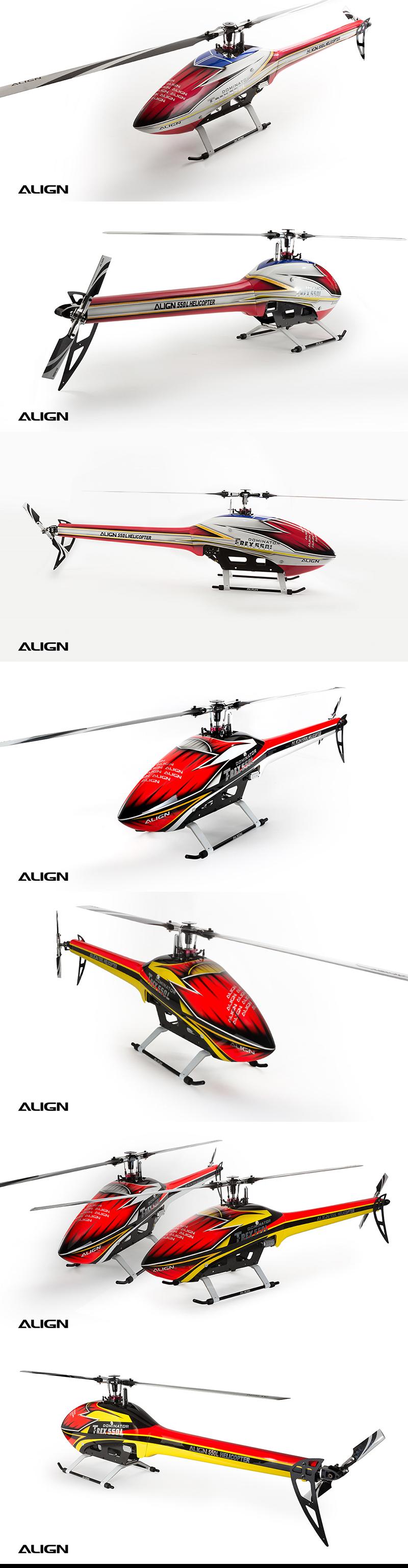 �˾���ũ HF5503T [ALIGN] T-Rex550L Speed Fuselage(Red&White) 4