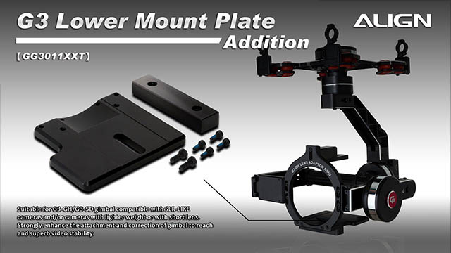 �˾���ũ GG3011XXT [ALIGN] G3-GH Extension Lower Mounting Plate 1