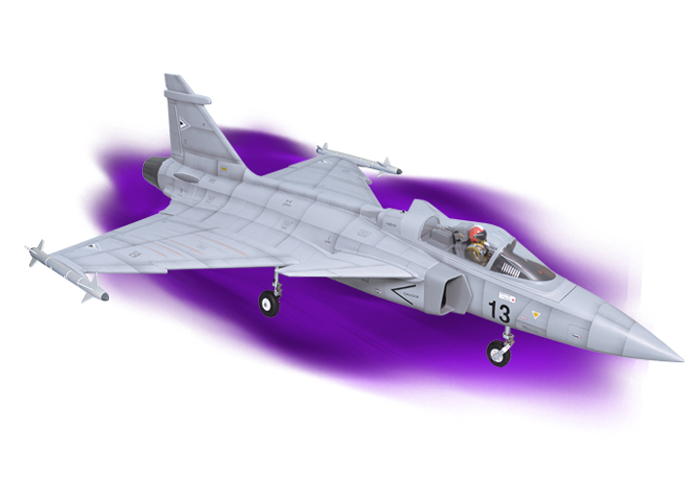 �˾���ũ  [Phoenix] 1084mm Gripen EDF 90mm ARF 1/7 Scale 1
