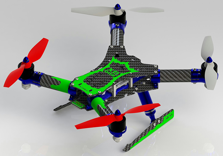 ¾Ë¾¾¹ðÅ© 200QXSK-R Sticker Skin for CNC Advanced Upgrade Kit (Red) - Blade 200 QX ¿É¼Ç 1