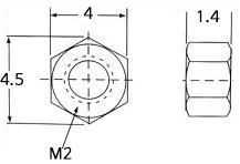 ¾Ë¾¾¹ðÅ© m2nut_stl ±¹»ê M2 ³ÊÆ® (ö ´ÏÄÌ µµ±Ý, 10°³ÀÔ) 1