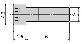 �˾���ũ  M2.5x6mm ���� ��Ʈ (ö, 10����) 1