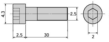 �˾���ũ  [KOR] M2.5x30mm �����θ��� ���� ��Ʈ (10����) 1