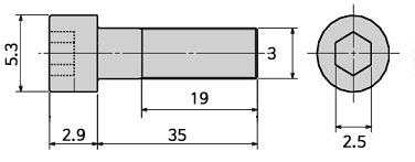 ¾Ë¾¾¹ðÅ© M3x35mm À°°¢ ³ª»ç (¿Ã³¸® ¿Ï·á, 8°³ÀÔ) 1