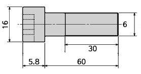 ¾Ë¾¾¹ðÅ© 09-101 ÀÏÀÚ ÇÃ¶ó½ºÆ½ ³ª»ç (M6x60mm) 1