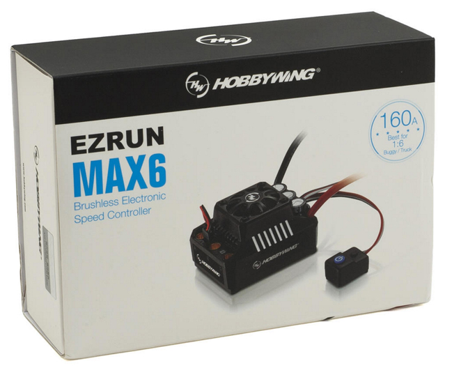 �˾���ũ 30105000 [HOBBYWING] EZRUN MAX6 160A �ڵ����� �������� �귯������ ���ӱ� - 8�� LiPO ���� 1