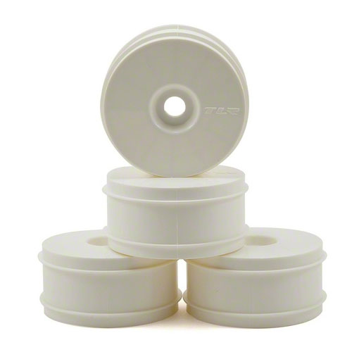 �˾���ũ TLR44001 [TLR Racing] 1/8 Buggy Dish Wheel, White (4): 8B 3.0,4.0 �� 1