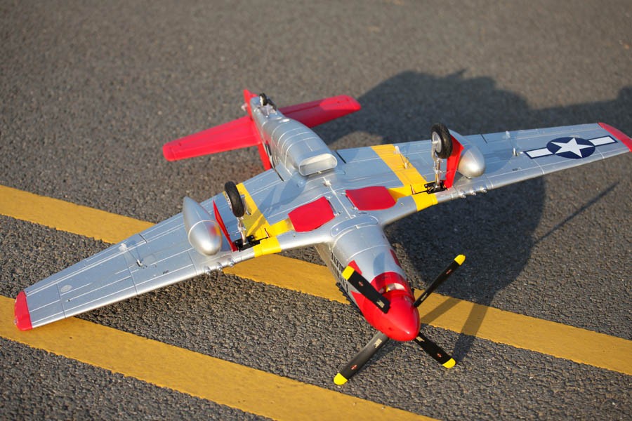 �˾���ũ  [FMS] P-51D V8 RED Tail 1400mm EPO PNP 7