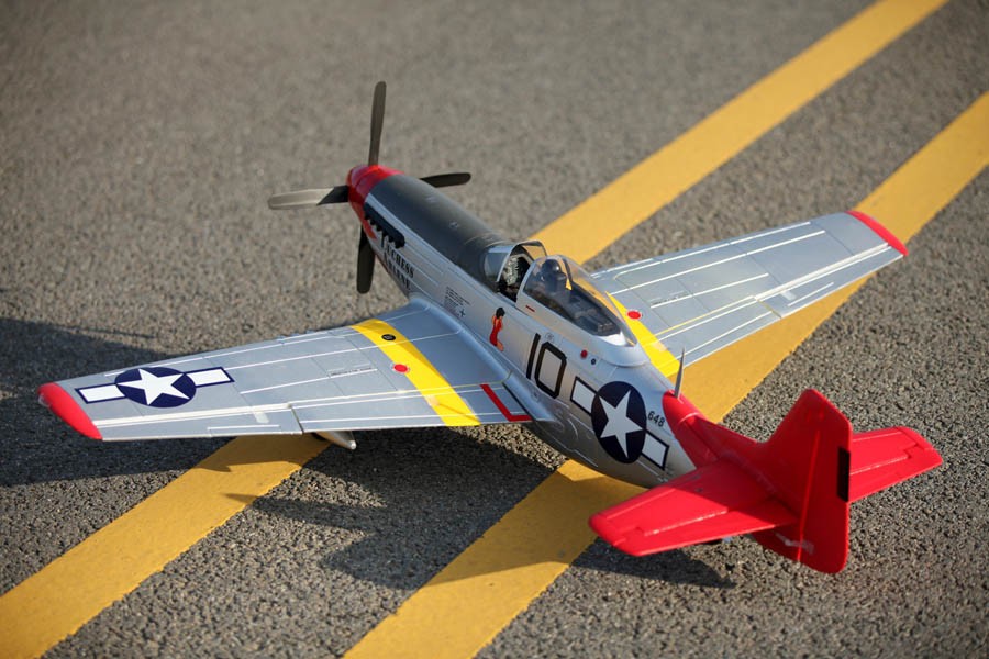 �˾���ũ  [FMS] P-51D V8 RED Tail 1400mm EPO PNP 16