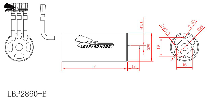 ¾Ë¾¾¹ðÅ© Leopard LBP2860/3D 3400KV 4-Poles º¸Æ®¿ë Àη¯³Ê ºê·¯½¬¸®½º ¸ðÅÍ 5