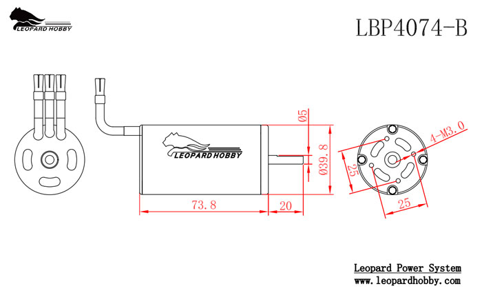 ¾Ë¾¾¹ðÅ© Leopard LBP4074-B/2Y 2150KV 4-Poles º¸Æ®¿ë Àη¯³Ê ºê·¯½¬¸®½º ¸ðÅÍ 5