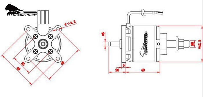 ¾Ë¾¾¹ðÅ© Leopard LC4250-8T 550KV ºê·¯½¬¸®½º ¸ðÅÍ (ÇÁ·ÎÆç·¯ 13~15ÀÎÄ¡) 6