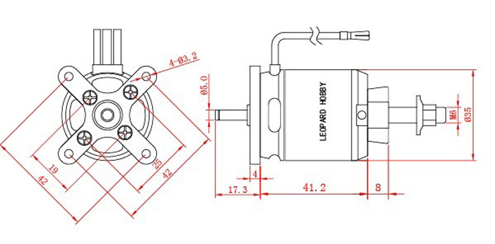 ¾Ë¾¾¹ðÅ© Leopard LC3542-6T 920KV ºê·¯½¬¸®½º ¸ðÅÍ (ÇÁ·ÎÆç·¯ 12~13ÀÎÄ¡) 6