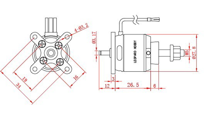 ¾Ë¾¾¹ðÅ© Leopard LC2830-9T 1290KV ºê·¯½¬¸®½º ¸ðÅÍ (ÇÁ·ÎÆç·¯ 8~10ÀÎÄ¡) 5