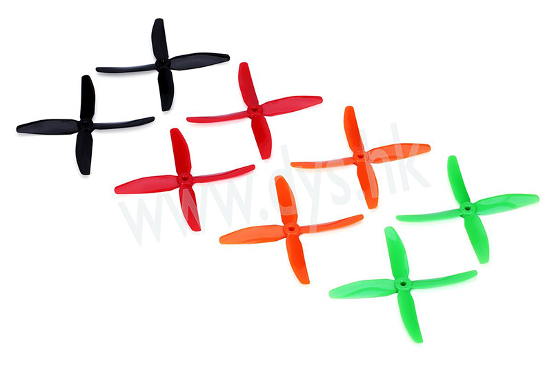 �˾���ũ  DYS ORANGE 5x4x4 5040 4-Blade Hi-Performance Prop FPV Propeller CW/CCW 4�� 3
