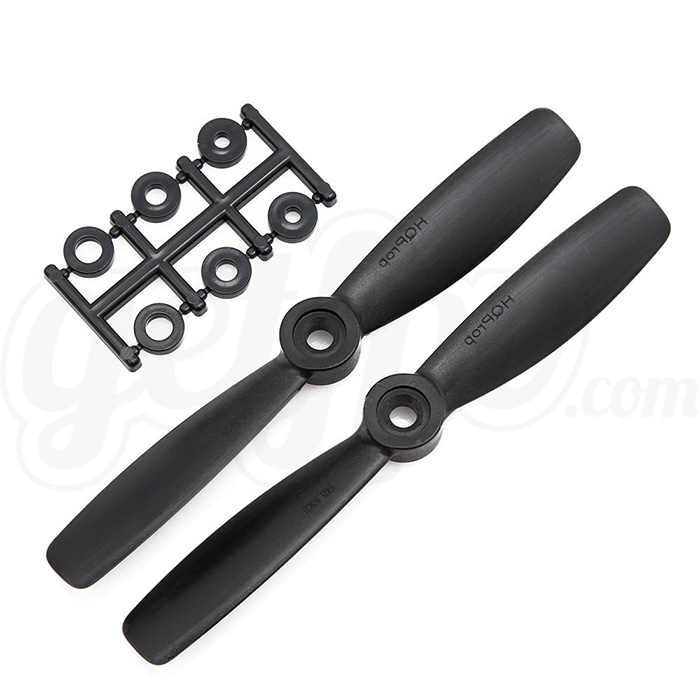¾Ë¾¾¹ðÅ© HQ0545CW HQProp 5x4.5 Bullnose Á¤ÇÇÄ¡ BLACK 2pcs 2