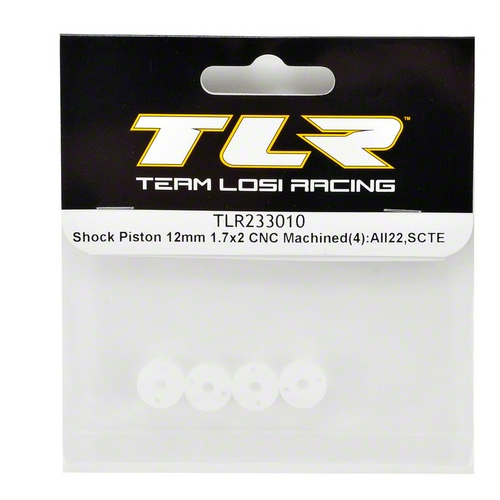�˾���ũ TLR233010 [TLR Racing] Team Losi Racing 12mm CNC Machined Shock Piston Set (4) (1.7x2) 1