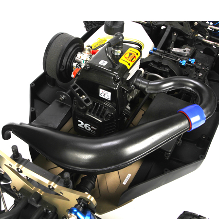 �˾���ũ LOSR8020 [TEAM LOSI] Tuned Exhaust Pipe, 23-30cc Gas Engines: 5IVE-T 1