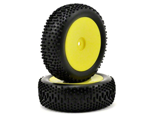 �˾���ũ LOSB1889 [TEAM LOSI] Team Losi Mini King Pin Pre-Mounted Front Tire Set (2) (Mini 8IGHT) 1