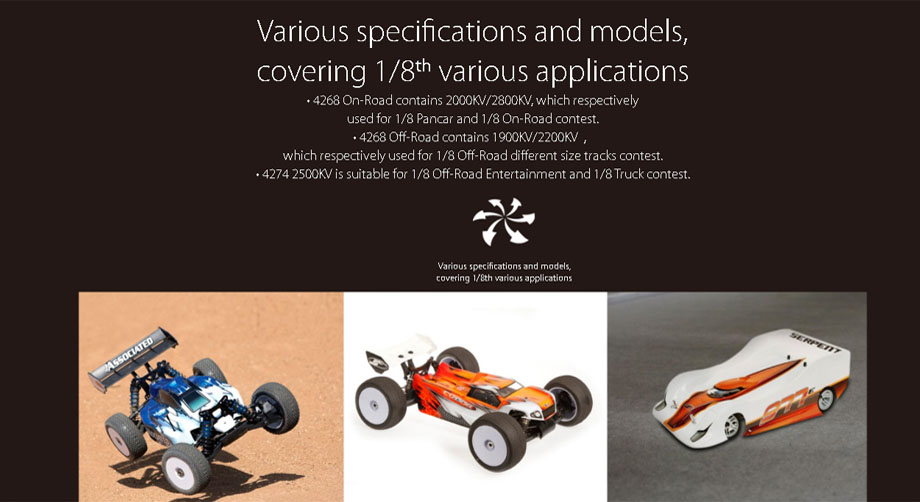 �˾���ũ 30401906 [HOBBYWING] XERUN 4268 SD G3 ������Ÿ�Ը���(1900KV) - 1/8�� �귯���������� (����) 10
