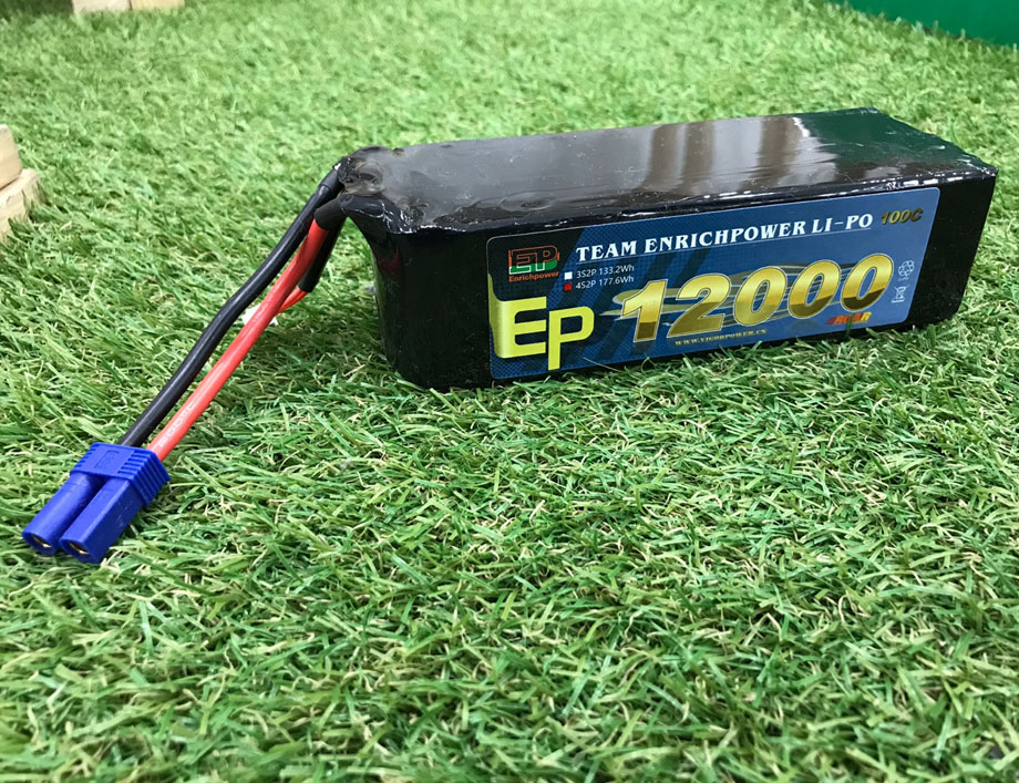 �˾���ũ 12000-4S-100C [EP POWER] 14.8V 12000mah 100C ��Ƭ������ ���͸� - EC5 1