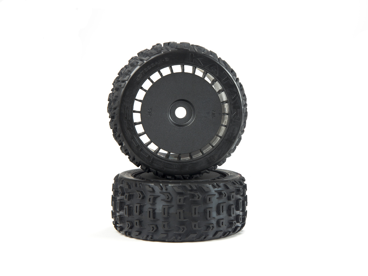 �˾���ũ ARA550097 [ARRMA] ARA550097 DBOOTS KATAR T BELTED 6S TIRE SET GLUED (BLACK) (2PCS) 1
