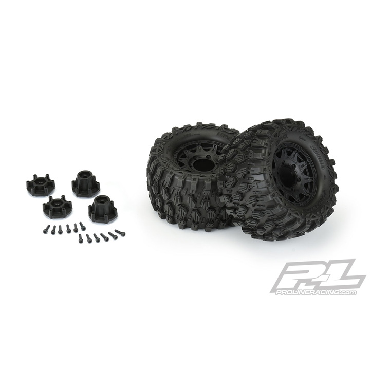 �˾���ũ PRO1019010 [PROLINE-RACING] 10190-10 Hyrax 2.8 Tires MTD Black 6x30 Stampede F/R 2