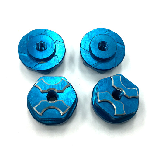 ¾Ë¾¾¹ðÅ© BU-680BU New SAVAGE¿ë FLANGED LOCK NUT (Blue / 4pcs) 17MM ÈÙ ³ÊÆ® 1