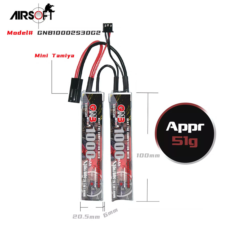 �˾���ũ GNB10002S30G2 [GNB] 7.4V 1000mAh 30C ��Ƭ������ ���͸� - �и��� / �輱�� 9