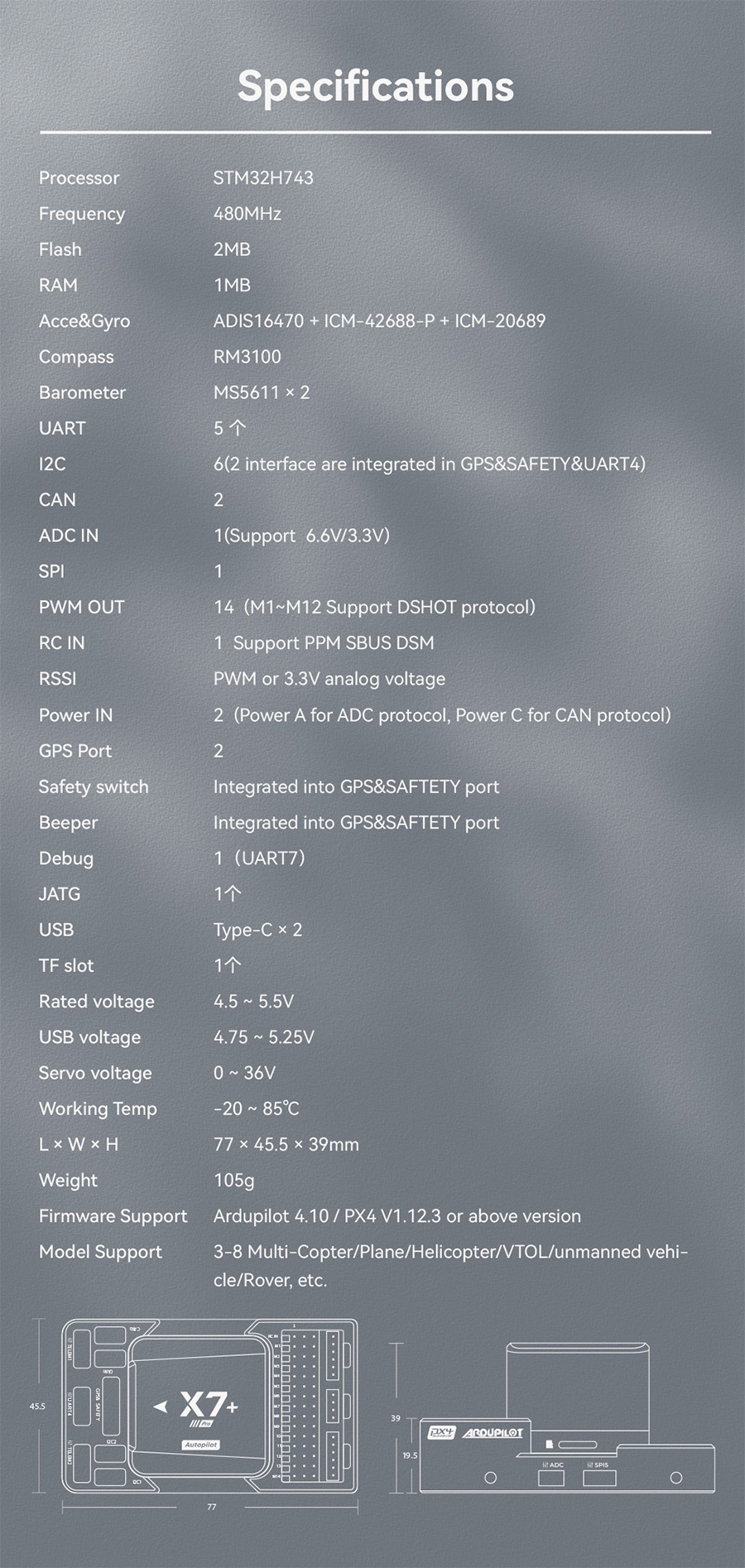 �˾���ũ  [CUAV] �Ƚ�ȣũ X7+ Pro �÷��� ���� �������Ϸ� ���� ��Ʈ�ѷ� (�����Ǹ�) 10
