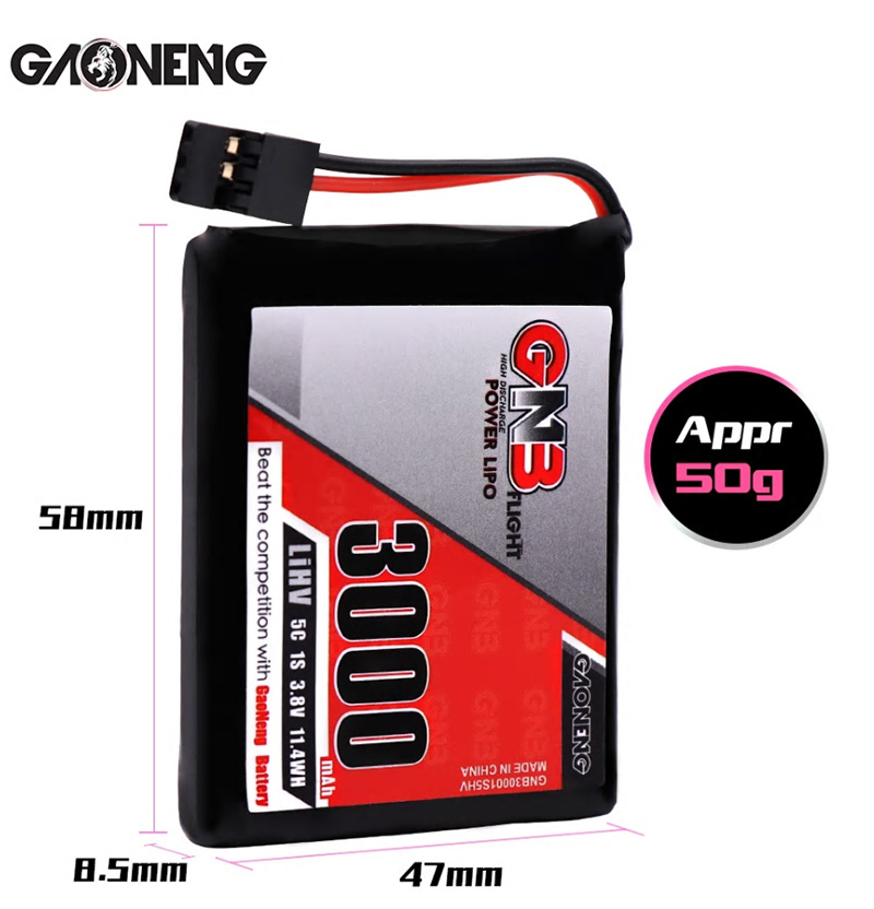 �˾���ũ GNB30001S5HV [GNB] 3.8V 3000mah 3.8V 5C (Sanwa MT44 ������� ��Ƭ������ ���͸�) 2