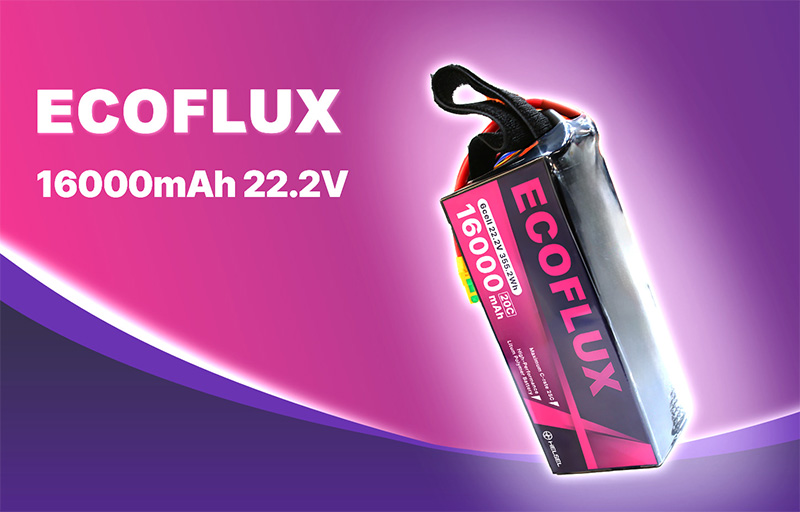 �˾���ũ  ECOFLUX 16000mah 22.2V 20C ��Ƭ������ ���͸� - XT90 1