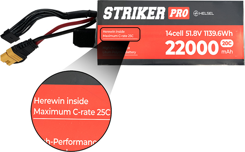 �˾���ũ  ��Ʈ����Ŀ ���� 22000mAh 51.8V 14�� 20C ��Ƭ������ ���͸� 1