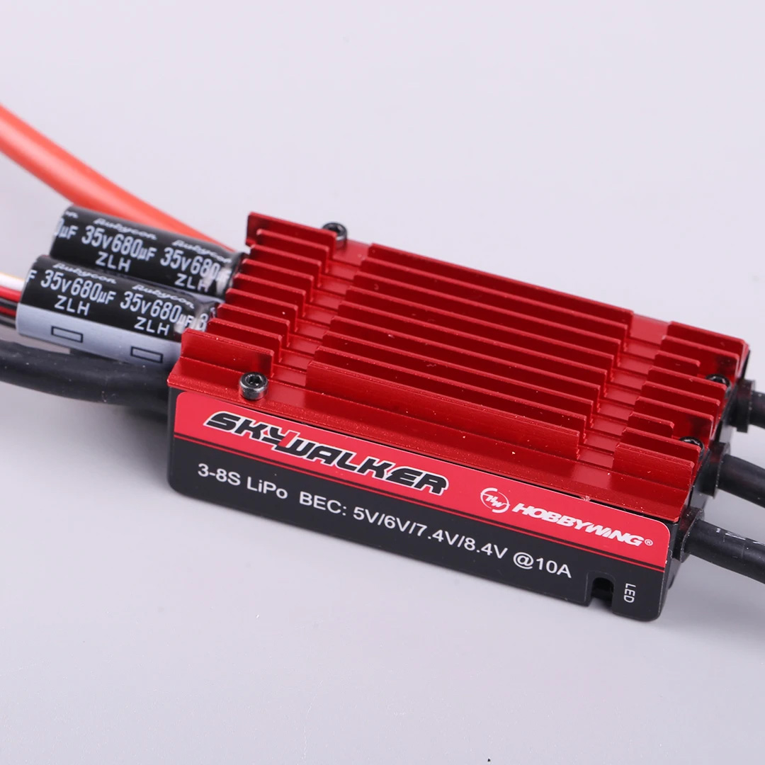 �˾���ũ 30205450 [HOBBYWING] ��ī�̿�Ŀ V2 120A �귯������ ���ӱ� - 3-8S �Է�, 5~8.4V ����ġ BEC ���� 4