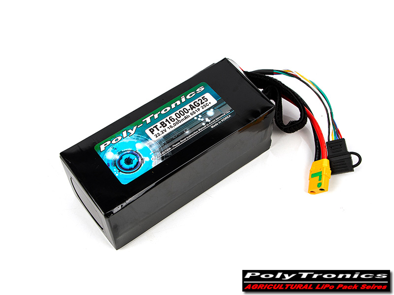 �˾���ũ PT-B16K-AG25-6S-XT90 PT-B16000-AG20 (22.2V, 6S1P, 25C+/D.C/XT90) ��Ƭ������ ���͸� - XT90 2