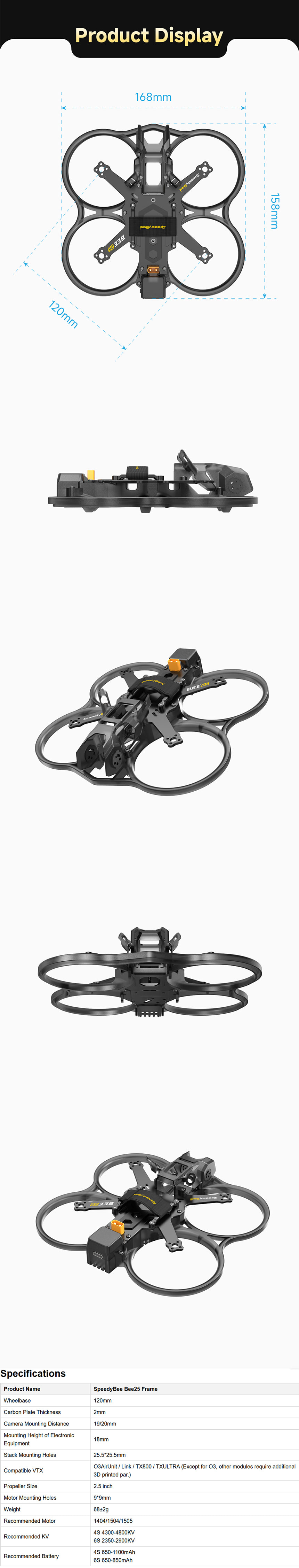 �˾���ũ  SpeedyBee Bee25 2.5��ġ ������ (���� ����) 4
