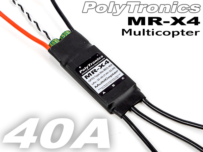 �˾���ũ PT-MR-X4-Wire [PT] MR-X4 ��Ƽ���� ���ӱ� ESC (40A / OPTO / Wire �輱�� / 6S) 1