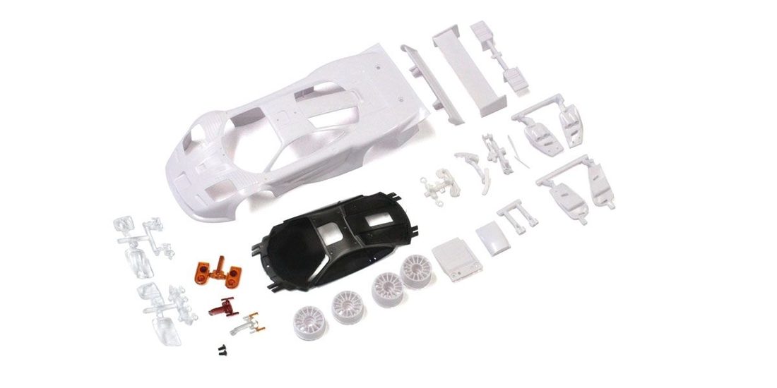 �˾���ũ KYMZN192 [KYOSHO] McLaren F1 GTR White body set(w/Wheel) 1